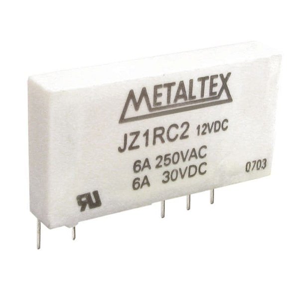 RELE INTERFACE MINIATURA 6A 24VCC 1 REV JZ1RC3 (PARA BASE PRZ) METALTEX