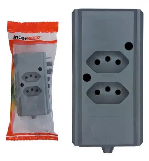 TOMADA BARRA BIAMPERAGEM DUPLA 2P+T CZ 10/20A INTERNEED
