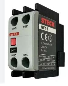 BLOCO DE CONTATO AUXILIAR FRONTAL 1NA+1NF CHALLENGER SF11 STECK