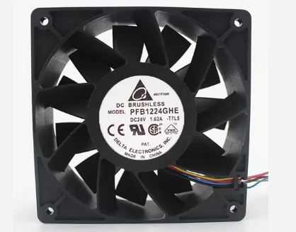 MINI VENTILADOR 120X120x38MM 24VDC 1,62A PFB1224GHE DELTA