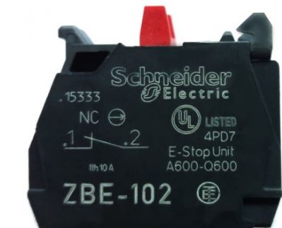 BLOCO DE CONTATO ZBE-102 1NF P/XB4/XB5 SCHNEIDER