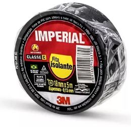 FITA ISOLANTE 5M 3M PRETO IMPERIAL