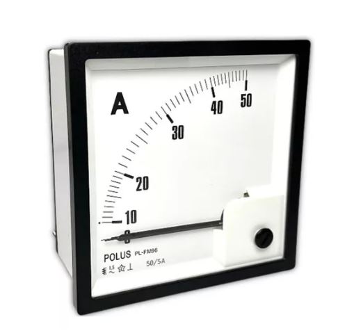 AMPERIMETRO ANALOGICO FM96 50/5A 96 X 96 SASSI
