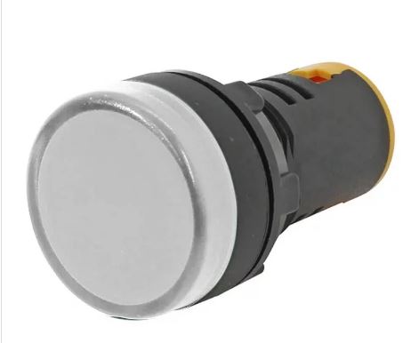 SINALEIRO LED 220VCA L20-AR2-WP IP65 BRANCO 22MM METALTEX