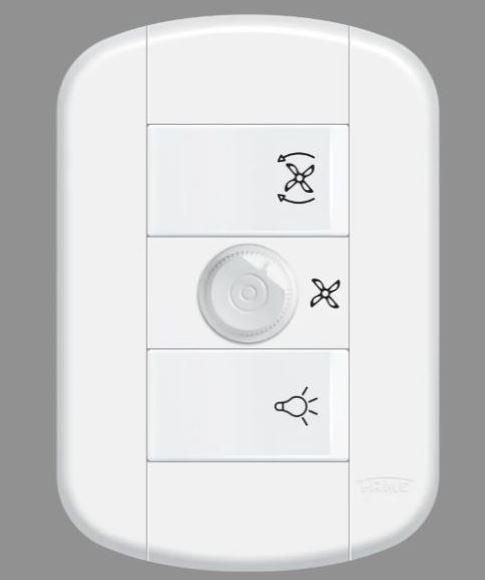 CONJUNTO 1 CONTROLADOR PARA VENTILADOR BIVOLT 3948 BLANC FAME