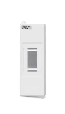 QUADRO SOBREPOR PVC 02 MODULO DIN COMBI BOX PORTA OPACA BC IP40 STECK