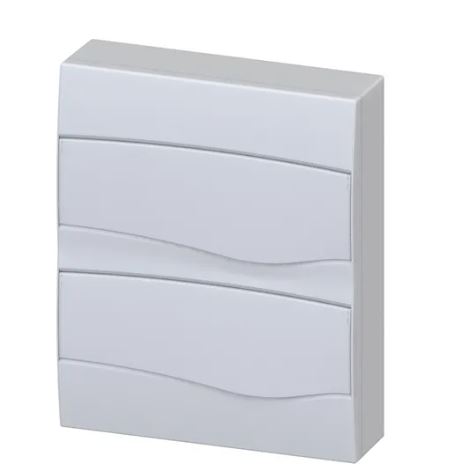 QUADRO SOBREPOR PVC 24 POLOS PORTA OPACA S/BAR BRANCO BR24SOBR BRUM