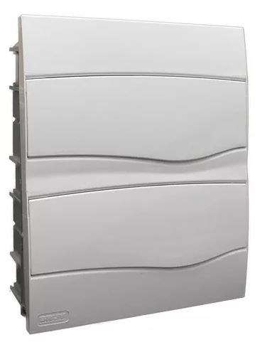 QUADRO DE EMBUTIR S/BAR 24 DISJ BRANCO BRUM