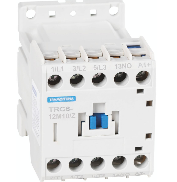 MINI CONTATOR TRIPOLAR 12A 24VCC TRC8-12M10/Z TRAMONTINA