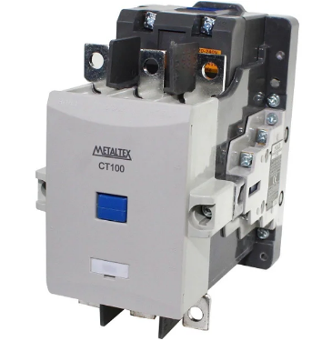 CONTATOR TRIPOLAR 105A 2NA+2NF 220VCA 105A/AC3 CT100-H5-322 METALTEX