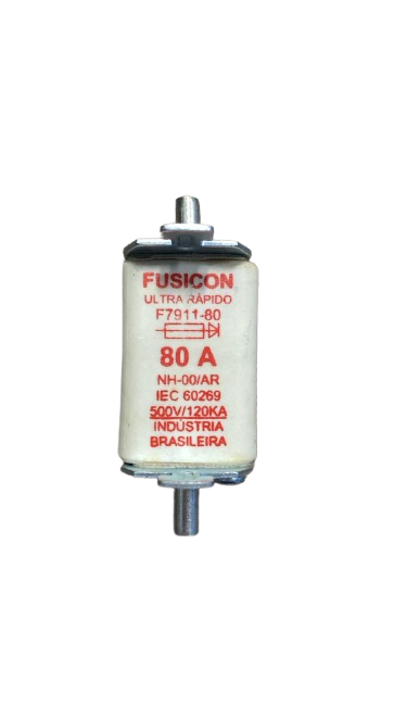 FUSIVEL NH00 80A 500V ULTRA RÁPIDO FUSICON