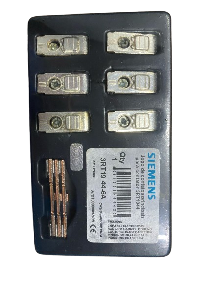 JOGO DE CONTATOS 3RT19 44-6A PRINCIPAIS PARA CONTATOR 3RT10 44 SIEMENS
