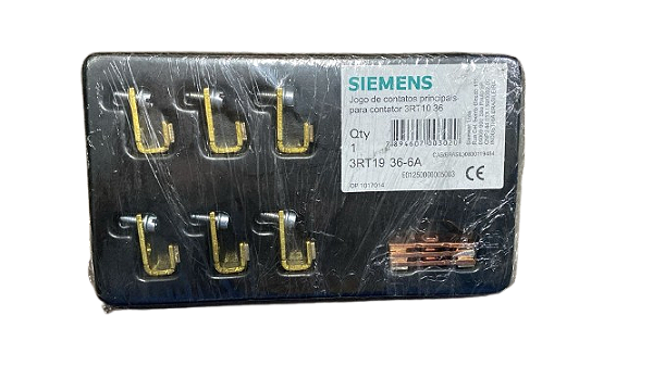 JOGO DE CONTATOS 3RT19 36-6A PRINCIPAIS PARA CONTATOR 3RT10 36 SIEMENS