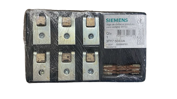 JOGO DE CONTATOS 3TY7 500-0A PARA CONTATOR 3TF50 SIEMENS