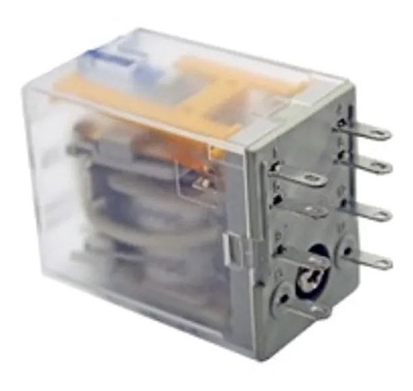 RELE AUXILIAR 8 PINOS 2NA+2NF HH52P 24VCA JNG