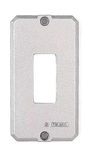 TAMPA 1 TECLA VERTICAL PARA CONDULETE 3/4" S/PINT. TAMONTINA