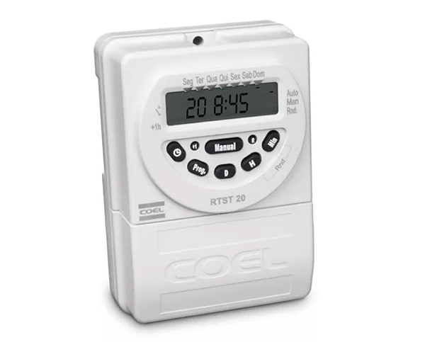 PROGRAMADOR HORÁRIO 100-240VCA RTST-20HR 48/63HZ COEL