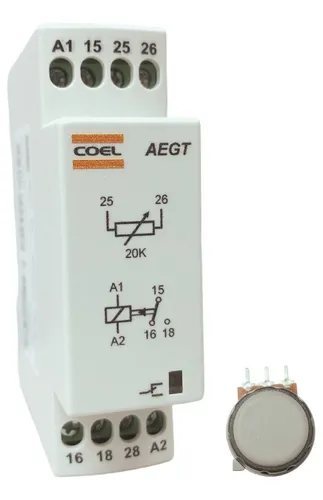 TEMPORIZADOR ELETR AEGT-HDS-P 6SEG 94A242VCA POT EG 20K COEL