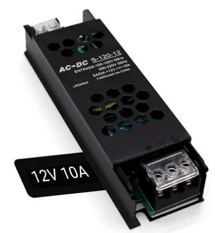 FONTE CHAVEADA SLIM 10A 12V