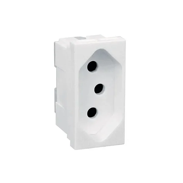 MODULO TOMADA 10A 2P+T-250V 615040 BC 1MD P/PLUS PIAL