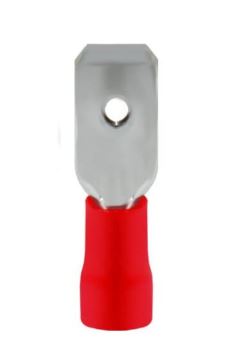 TERMINAL MACHO VERMELHO 0,5 - 1,5MM PACOTE C/ 100