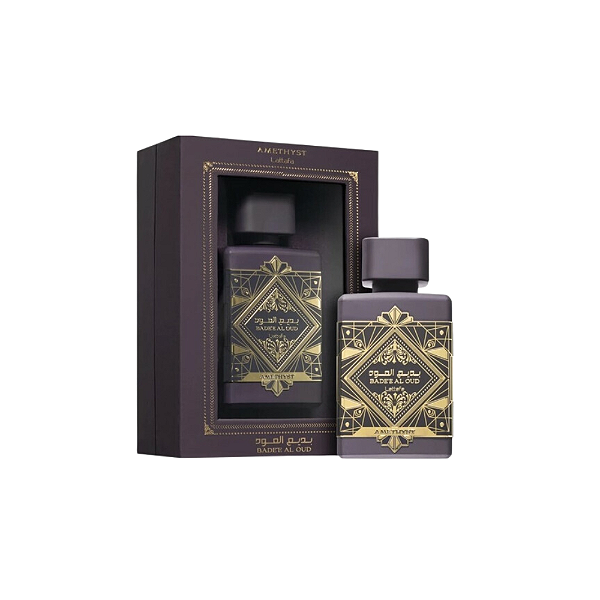 Bade'e Al Oud Amethyst Lattafa Eau de Perfum - Perfume Árabe Unissex (Ref. olfativa Atomic Rose Initio) 100ml