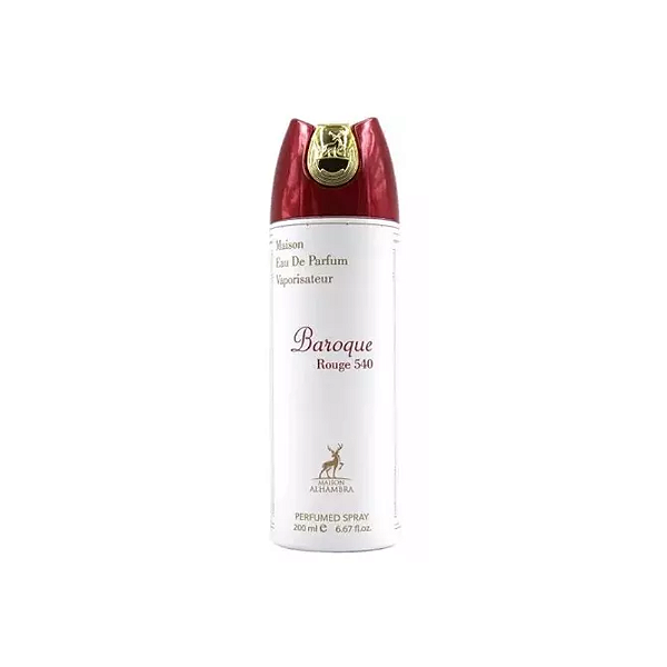 Baroque Rouge 540 - Perfume Feminino Árabe em Aerosol (Ref. Olfativa Baccarat 540)