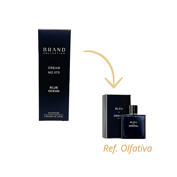 Brand Collection 070- Perfume Masculino (Ref. Olfativa Bleu de Chanel) 30ml
