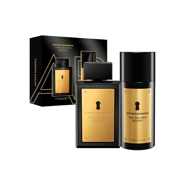 Kit The Golden Secret Antonio Banderas – Perfume Masculino + Desodorante Corporal
