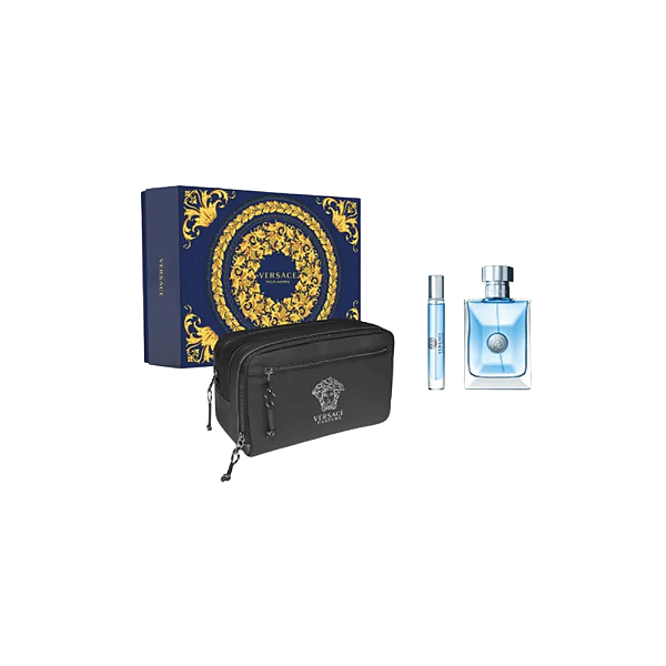 Kit Versace Pour Homme Edt - Masculino com Necessarie 3 peças