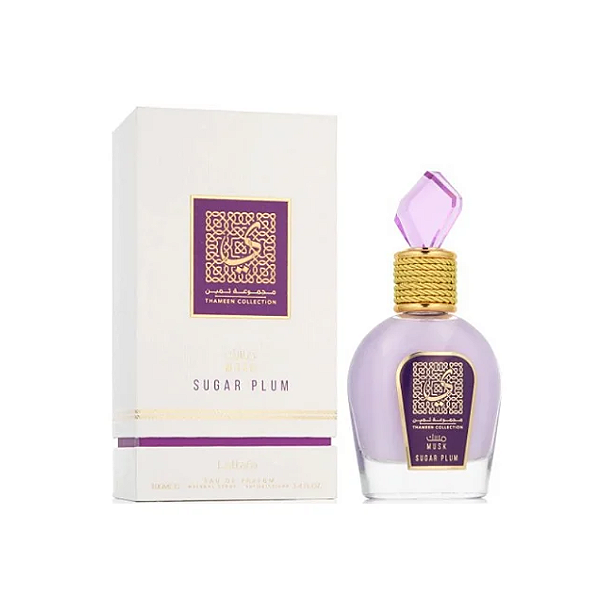 Musk Sugar Plum Lattafa - Perfume Feminino Árabe (Ref. Olfativa ao Dolce&Gabbana The Only One 2) 100ml
