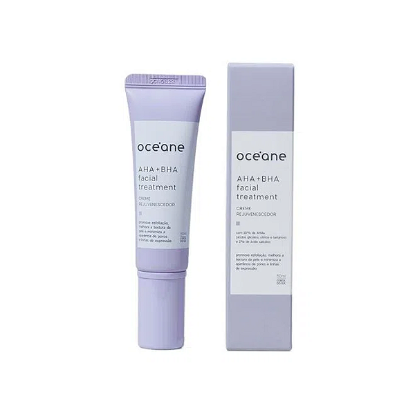 Oceane Creme Rejuvenescedor Lavável - Aha + Bha Facial Treatment 50ml