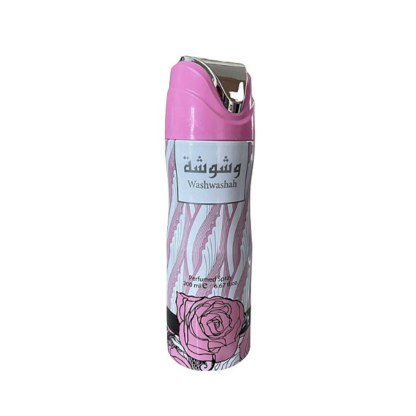 Washwashah Lattafa - Perfume Feminino Árabe em Aerosol