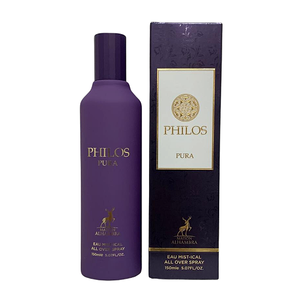 Philos Pura - Perfume Árabe para Cabelo e Corpo EAU Mistical 150ml (Ref. Olfativa Erba Pura)