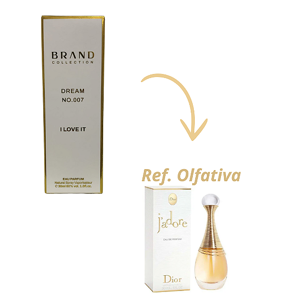 Brand Collection 007 - Perfume Feminino (Ref. Olfativa JAdore) 30ml