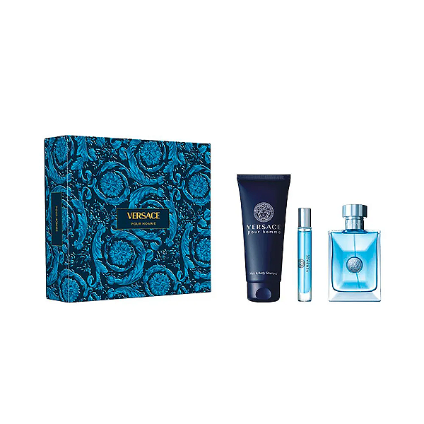 Kit Pour Homme Versace Eau de Toilette 3 peças