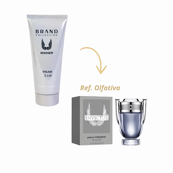 Hidratante Brand Collection 116 Winner - (Ref. Olfativa Invictus) 200ml