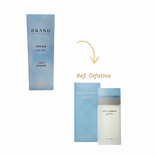 Brand Collection 093 - Perfume Feminino (Ref. Olfativa Light Blue) 30ml