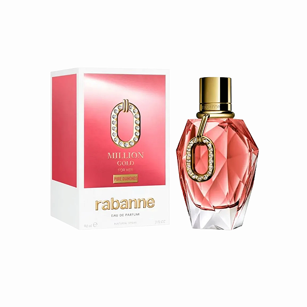 Million Gold For Her Pure Diamonds Edp Rabanne - Perfume Feminino 90ml