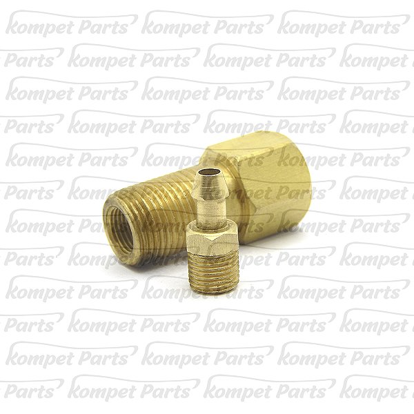 Tarugo para régua aparente com conexão para mangueira de 8mm - com bico escalonado para mangueira de 8mm
