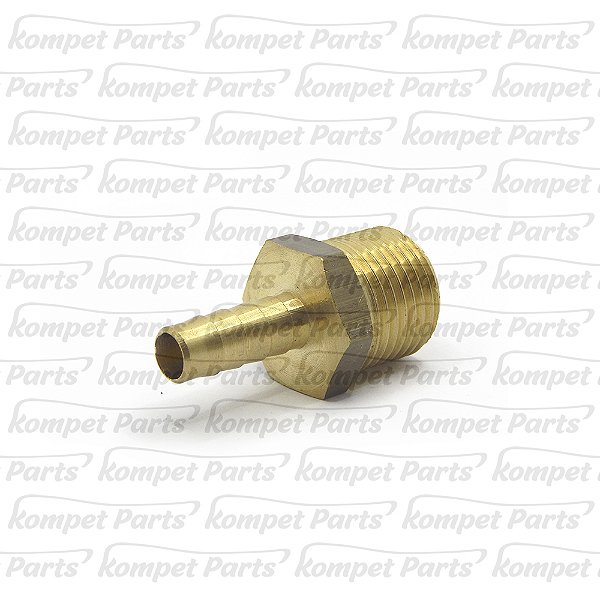Adaptador Espigão de 1/2 BSP p/ mang. de 3/8