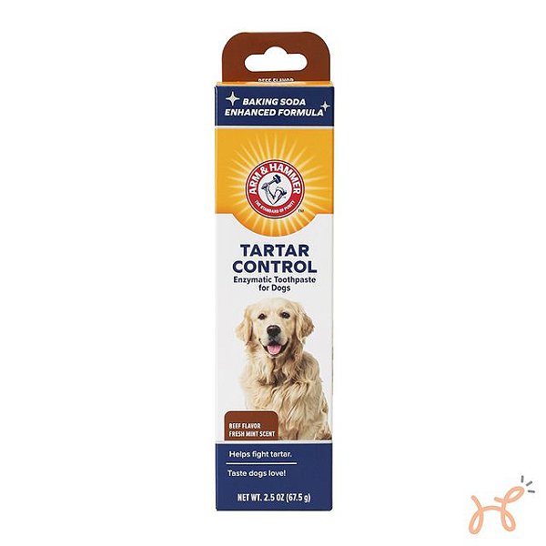 Pasta de Dentes Enzimática para Cães Controle de Tártaro Tartar Control Sabor Carne - Arm & Hammer