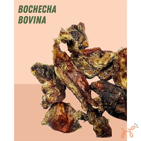 Petisco Mordedor para Cães Bochecha Bovina 60gr - Natuka