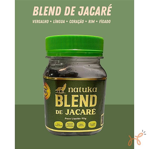 Petisco para Cães Blend de Jacaré 90gr - Natuka