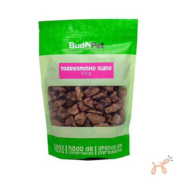 Petisco para Cães Torresminho Suino 100% Natural 50gr - Budopet