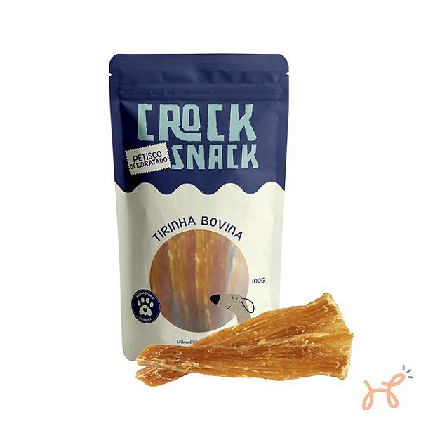 Petisco para Cães CrockSnack Tirinha Ligamento Bovino 100% Natural 100gr - Frebo