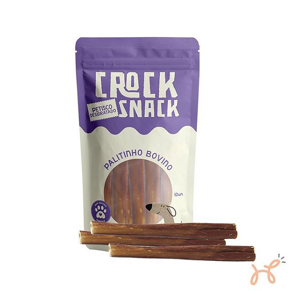 Petisco para Cães CrockSnack Palitinho Esôfago Bovino 100% Natural 110gr - Frebo