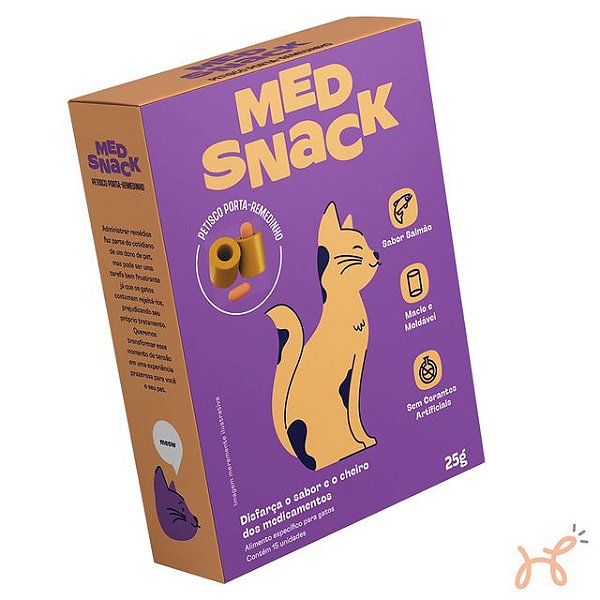 Petisco Facilitador de Medicações para Gatos Med Snack 25 gr - Frebo