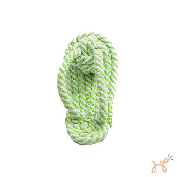 Brinquedo Mordedor para Cães Chinelo de Corda  - Toya