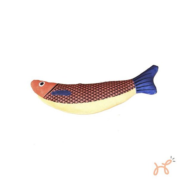 Brinquedo Pelúcia para Gatos Peixe c/Catnip - Toya